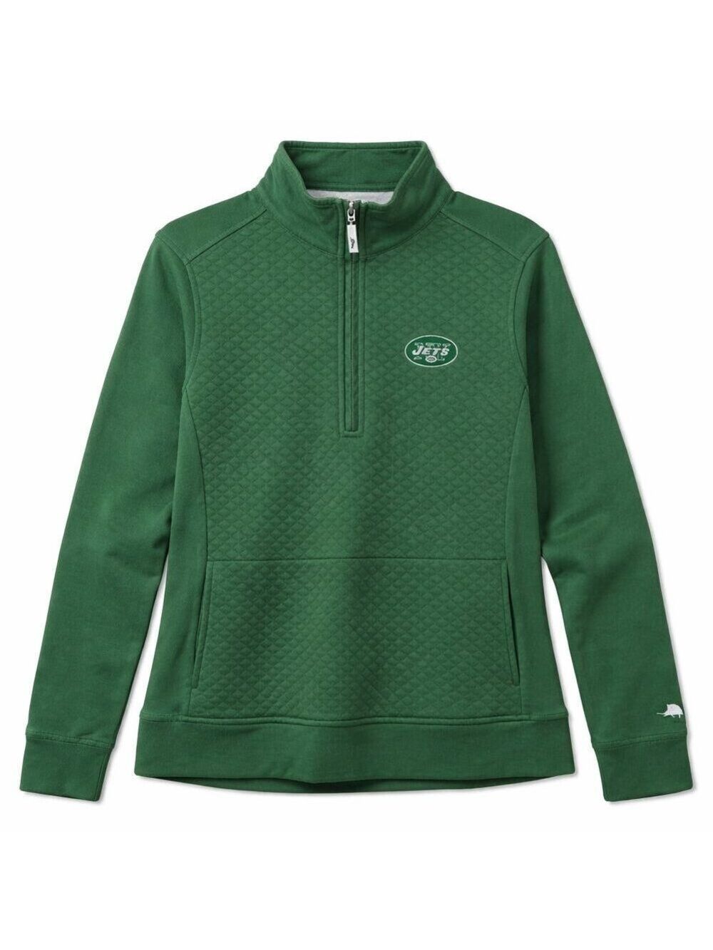 Tommy Bahama New York Jets Montego Bay Half-Zip Pullover NWOT